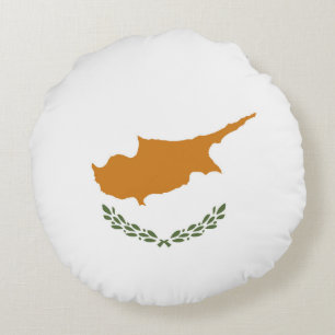 Zypern-Flagge Rundes Kissen