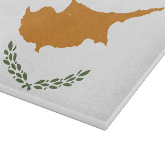 Zypern-Flagge Schneidebrett (Ecke)