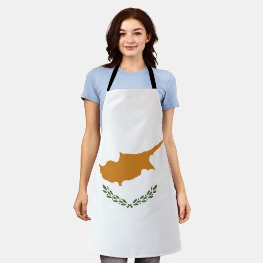 Zypern-Flagge Schürze (Getragen)