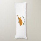 Zypern-Flagge Seitenschläferkissen (Vorderseite Vertikal)