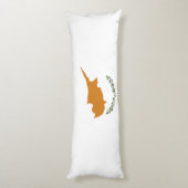 Zypern-Flagge Seitenschläferkissen (Rückseite (Vertikal))