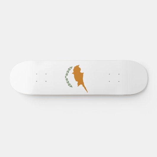 Zypern-Flagge Skateboard (Horizontal)