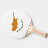 Zypern-Flagge Tischtennis Schläger (Seitenansicht)