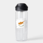 Zypern-Flagge Trinkflasche (Rückseite)