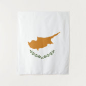 Zypern-Flagge Wandteppich (Vorderseite)