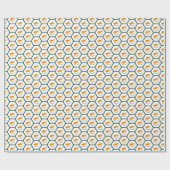 Zypern-Flaggen-Bienenwaben-Packpapier Geschenkpapier (Flach)