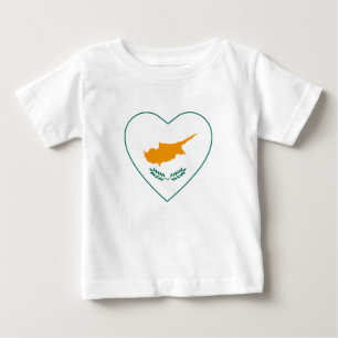 Zypern-Flaggen-Herz-T - Shirt