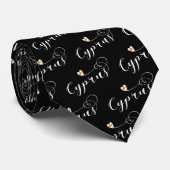 Zypern-Flaggenherz, Zypern Krawatte (Gerollt)