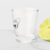 Zypern-Flaggenherz, Zypern Schnapsglas (Rechts)