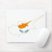 Zypern Flaggenkarte Mousepad (Mit Mouse)