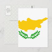 Zypern Hochwertige Flagge Postkarte (Vorne/Hinten)