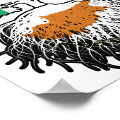 Zypern - Irish Ireland Treots Flag Poster (Ecke)