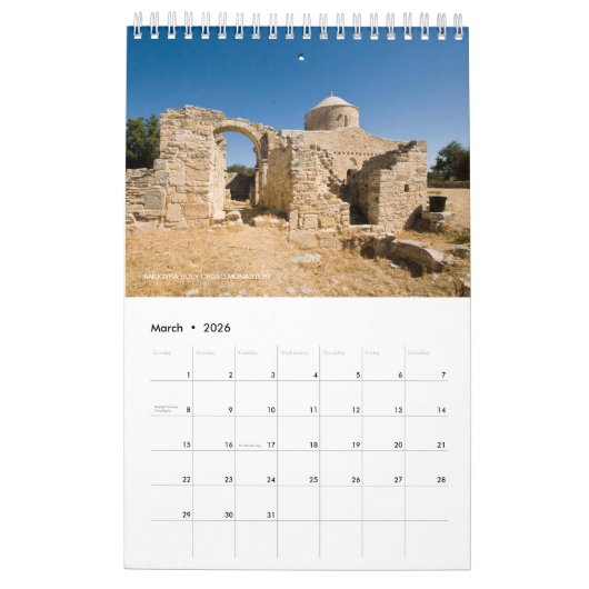 Zypern-Kalender Kalender (Mär 2026)