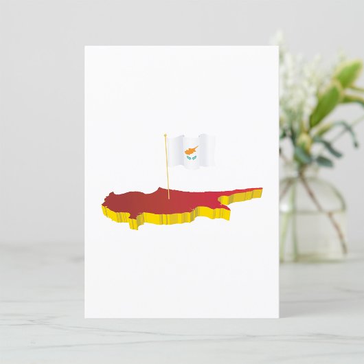 Zypern-Karte Einladung