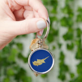 Zypern Karte Schlüsselanhänger (Hand)