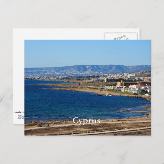 Zypern Küste Postkarte (Vorne/Hinten)