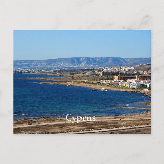 Zypern Küste Postkarte (Vorderseite)