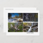 Zypern Landschaft Troodos Berge Winter Postkarte (Vorne/Hinten)