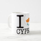 Zypern-Liebe v2 Kaffeetasse (Vorderseite Links)