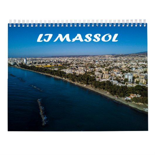 Zypern Limassol-Kalender Kalender (Rückseite)