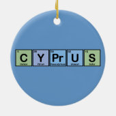 Zypern machte von den Elementen Keramikornament (Hinten)