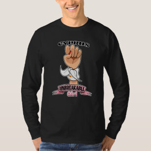 Zypern Mädchen Unzerbrechlich I Zypern Erbe I Zype T-Shirt