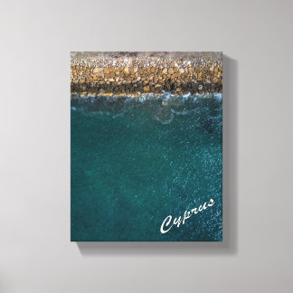 Zypern Meerwasser Sommerblau Leinwanddruck