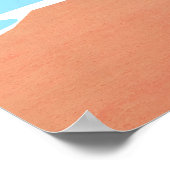 Zypern Minimal Reiseplakat Poster (Ecke)