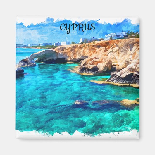 Zypern Mittelmeer Landschaftsreise Magnet (Vorne)