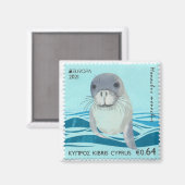 Zypern Mönch Siegel Briefmarke Magnet (Vorderseite/Rückseite)