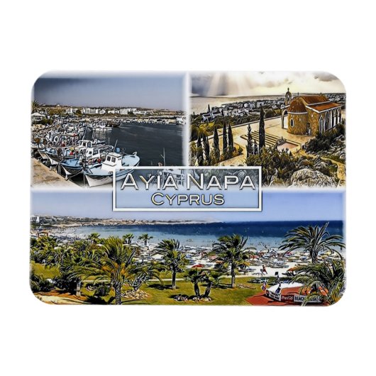 Zypern - Mosaik - Magnet (Horizontal)