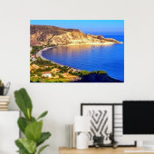 Zypern Pissouri Bay Panoramasicht Fotografie Poster (Heimbüro)