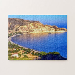 Zypern Pissouri Bay Panoramic View Fotografie Puzzle