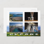 Zypern Postcard Staudamm Wasserbrücke Stadt Limass Postkarte (Vorne/Hinten)