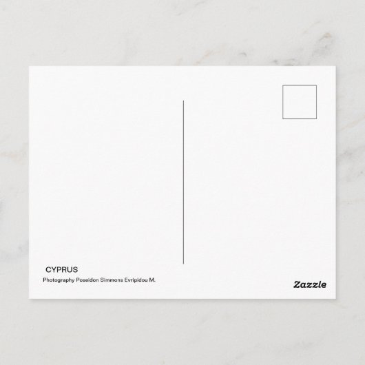 Zypern-Postkarte Postkarte (Rückseite)