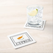 Zypern Rechteckiger Pappuntersetzer (Vor Ort)