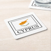 Zypern Rechteckiger Pappuntersetzer (angewinkelt)