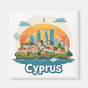 Zypern-Reiseandenken für Weltreisende Magnet