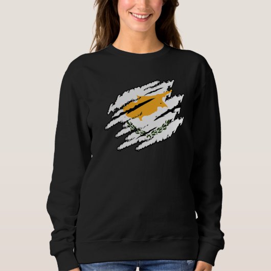 Zypern Retro Sweatshirt (Vorderseite)
