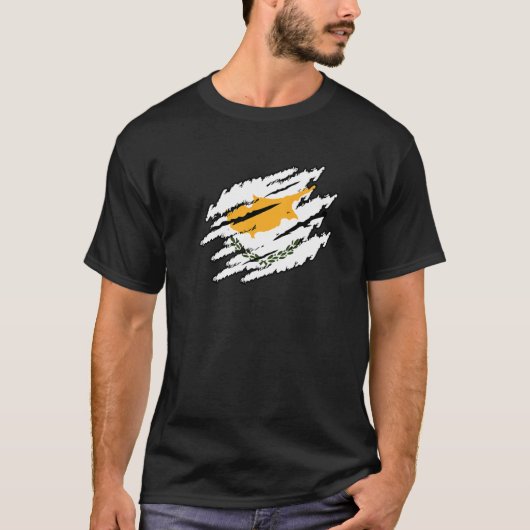 Zypern Retro T-Shirt (Vorderseite)
