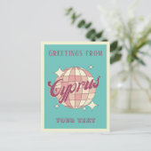 Zypern RetZypern Vintage Postkarte (Stehend Vorderseite)