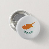Zypern-Runde Icon-Markierung Button (Vorne & Hinten)