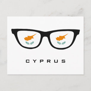 Zypern Shades Custom Text & Color Postcard Postkarte