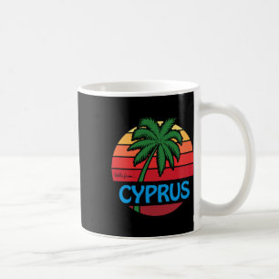 Zypern Sommer Palme Strand Zyprisch Souvenir Gra Kaffeetasse