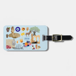 Zypern Symbole für Reisende Gepäckanhänger