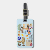 Zypern Symbole für Reisende Gepäckanhänger (Vorderseite vertikal)