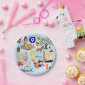 Zypern Symbole für Reisende Pappteller (Party)