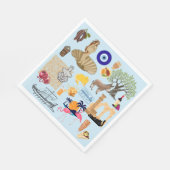 Zypern Symbole für Reisende Serviette (Ecke)