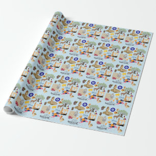 Zypern Symbole Reise Liebhaber Geschenkpapier