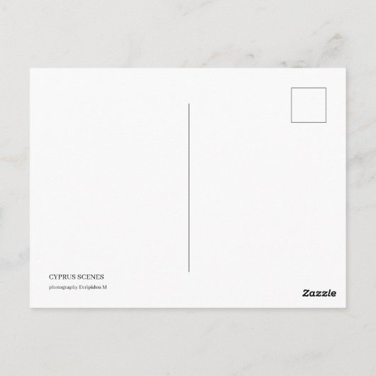 Zypern-Szenen Postkarte (Rückseite)